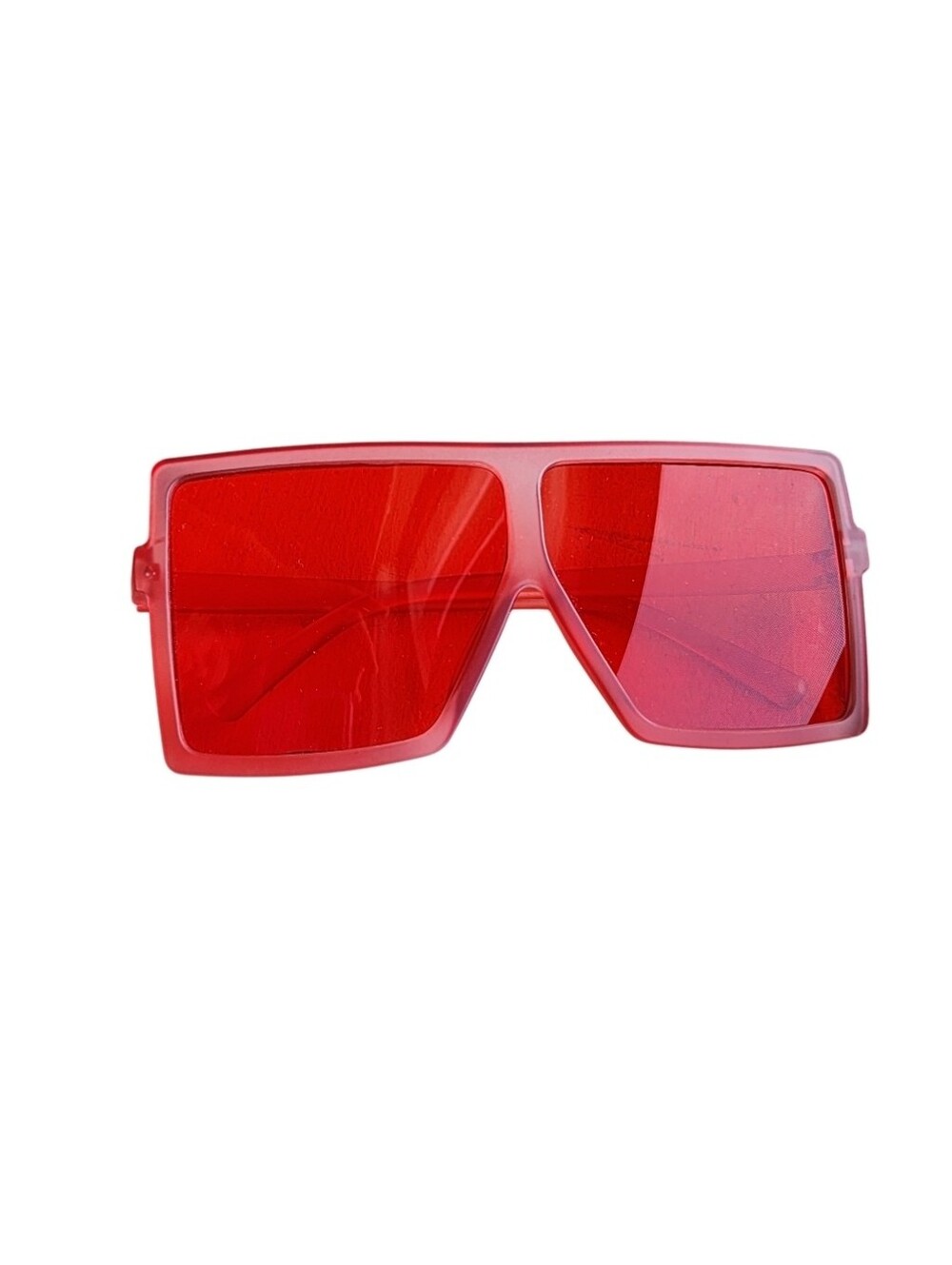 Red Tinted Sunglasses - Stylish UV-Shield Shades